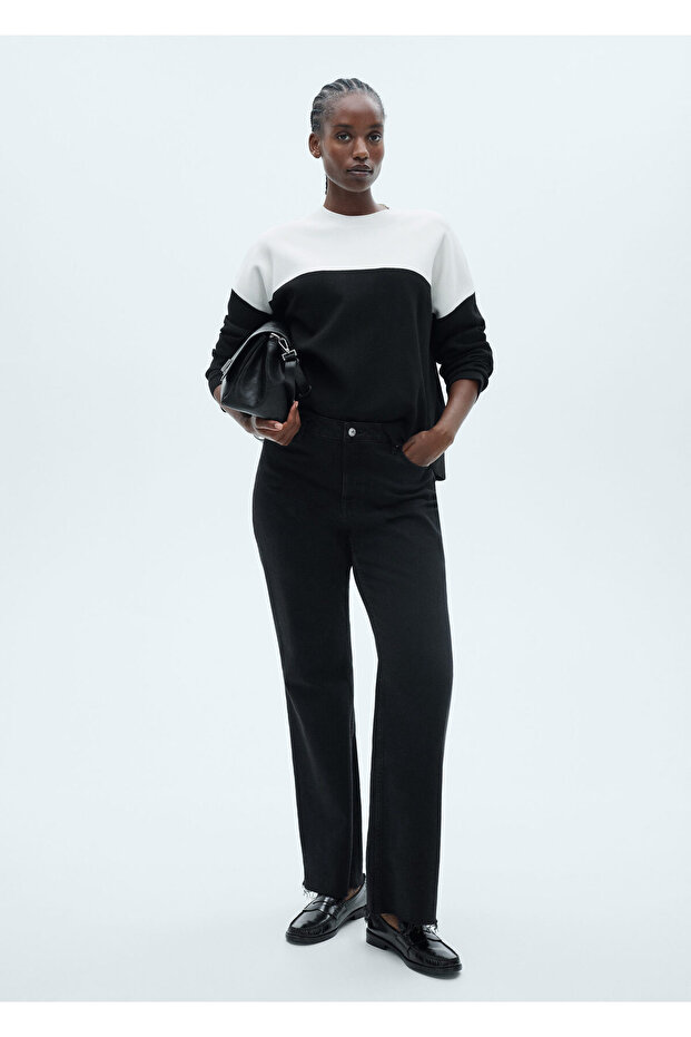 Schwarzer Frauenpullover 77027670 - 5