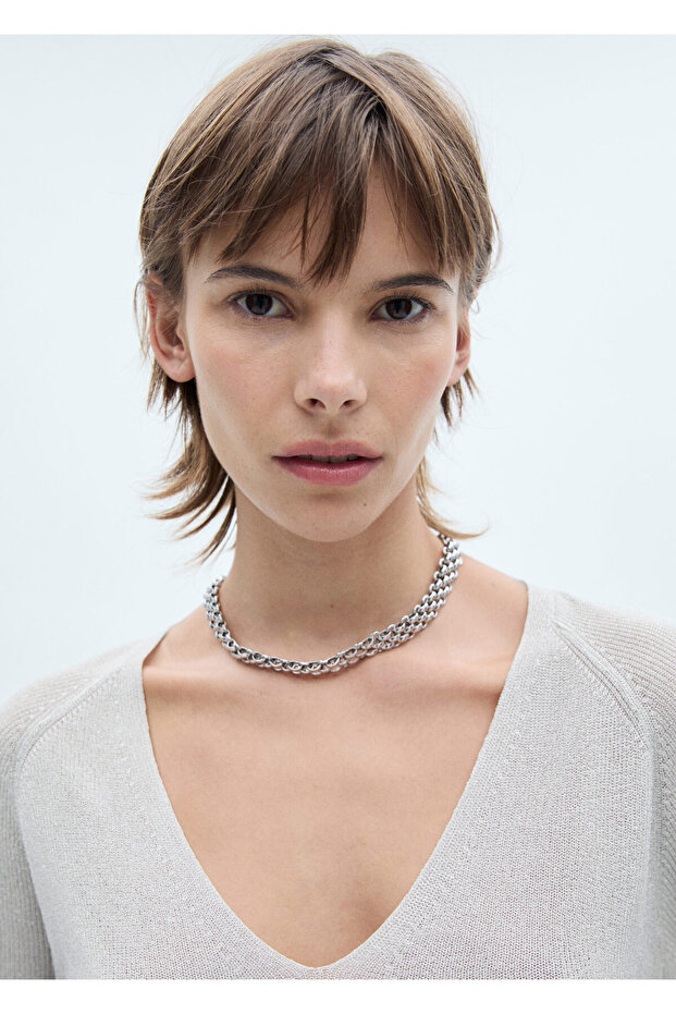 Silberner Damenpullover 77054026 - 4