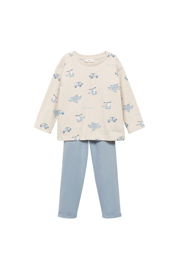 Erkek Bebek Kum Pijama Altı - 5