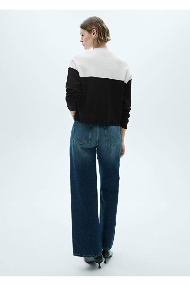 Schwarzer Frauenpullover 77027670 - 4