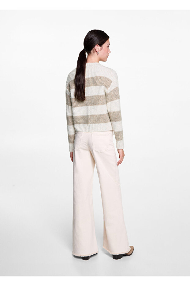 Beigefarbener Mädchenpullover 77066744 - 4