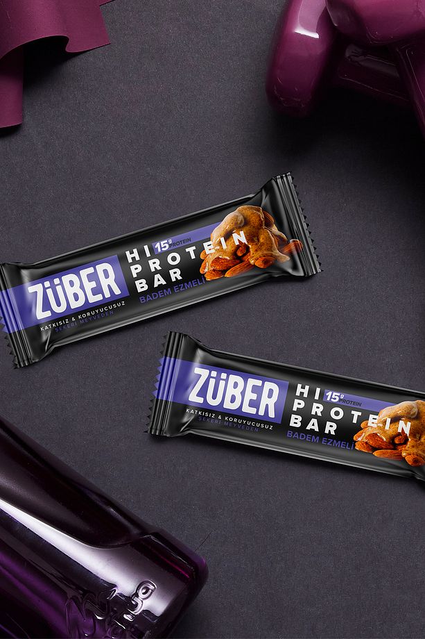 Yüksek Protein Bar Badem Ezmeli 45g X 3 Adet - 3