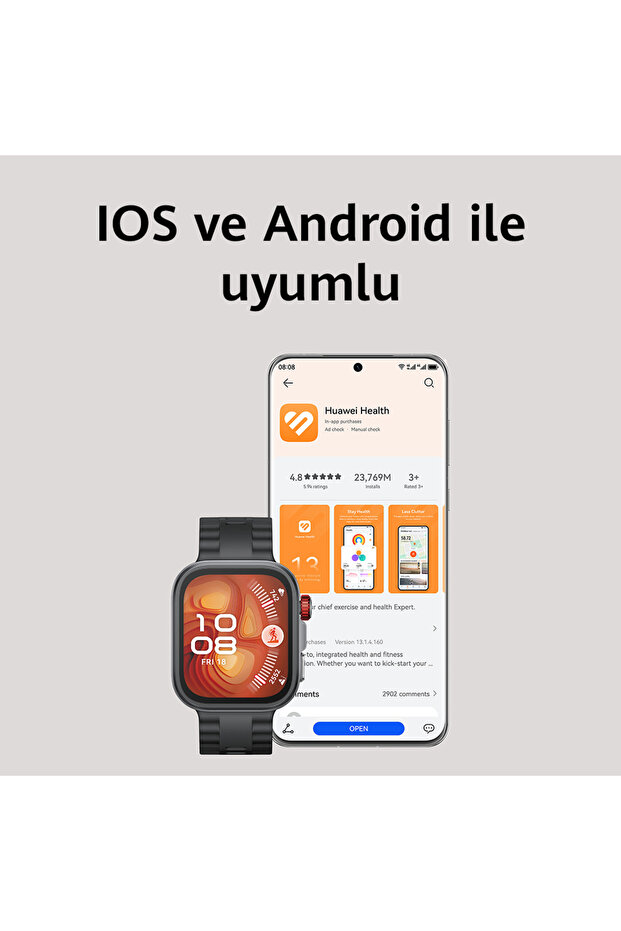 WATCH Fit 4 Pro (HUAWEI Türkiye Garantili) - Siyah - 8