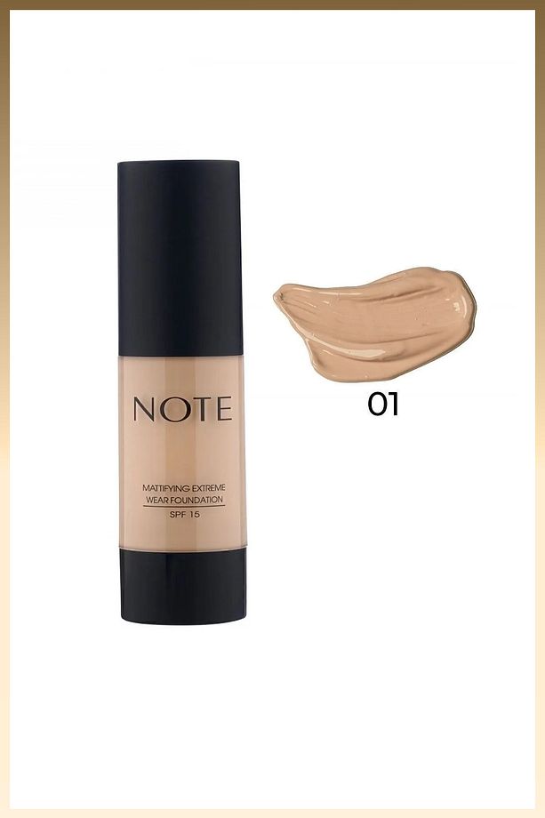 Mattifying Extreme Wear Spf 15 Yoğun Kapatıcı Mat Bitişli Fondöten - 01 Beige - 5