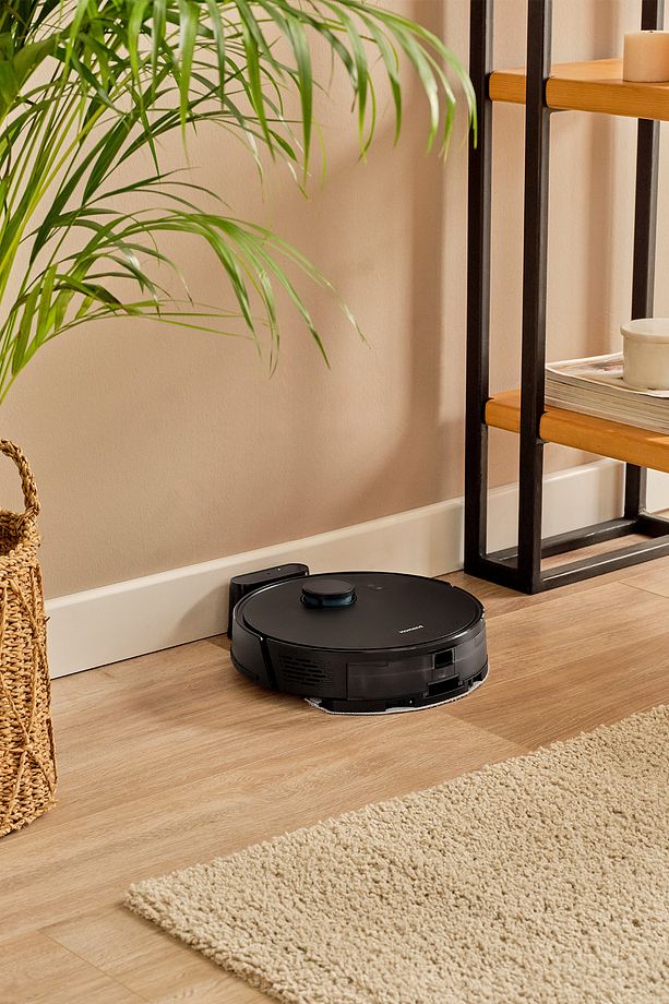 Alex Laser 1291h Moplu Ve Haritalamalı Akıllı 5 Kpa Robot Süpürge Siyah - 1