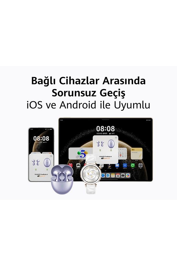 Freebuds 6(HUAWEI Türkiye Garantili) - Mor - 7