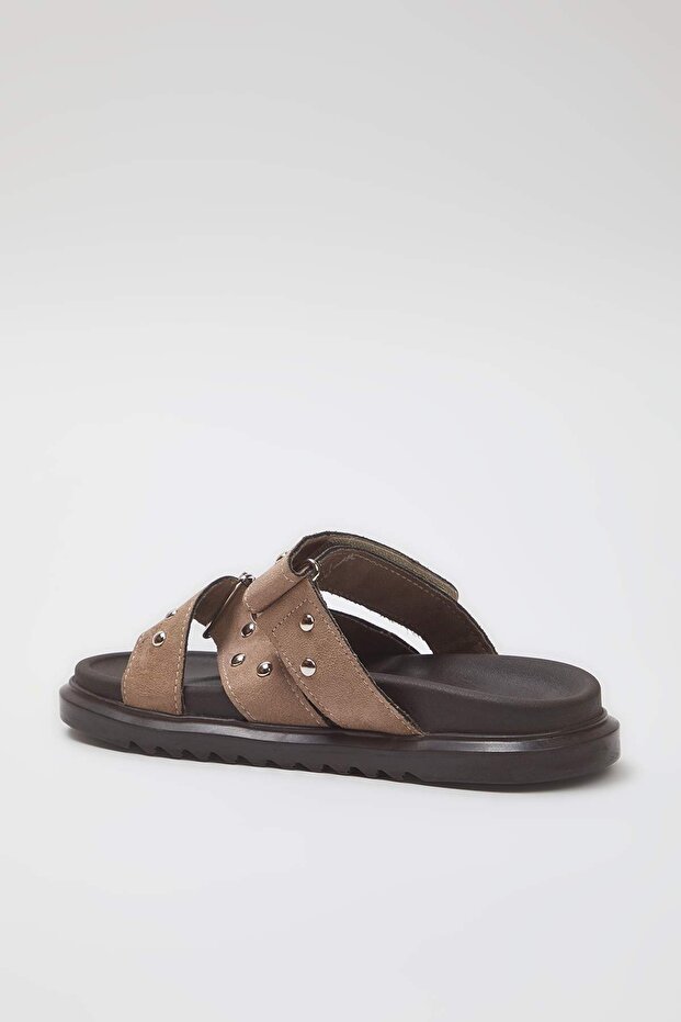 Vizon Süet Trok Taşlı Kadın Terlik TAKSS25TE00036 - 6
