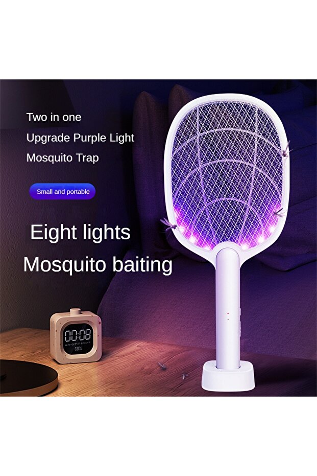 Style A 1pcs 2 In 1 Electric Mosquito Swatter Mosquito Killer 2500v Usb Rechargeable Angle Not Adjus