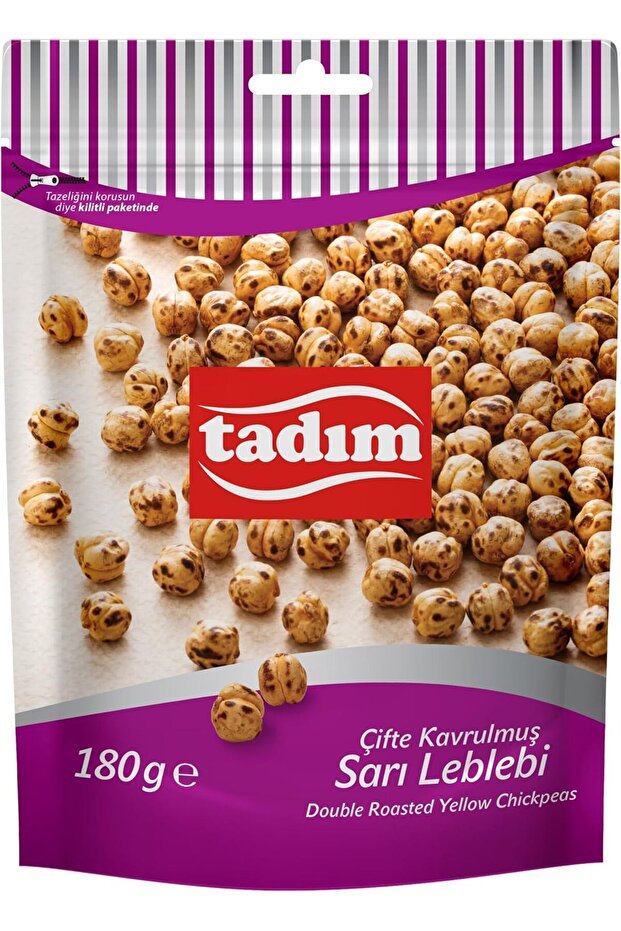 Tadim Double Roasted Yellow Chickpeas, 180 gr x 2 Pieces Pack