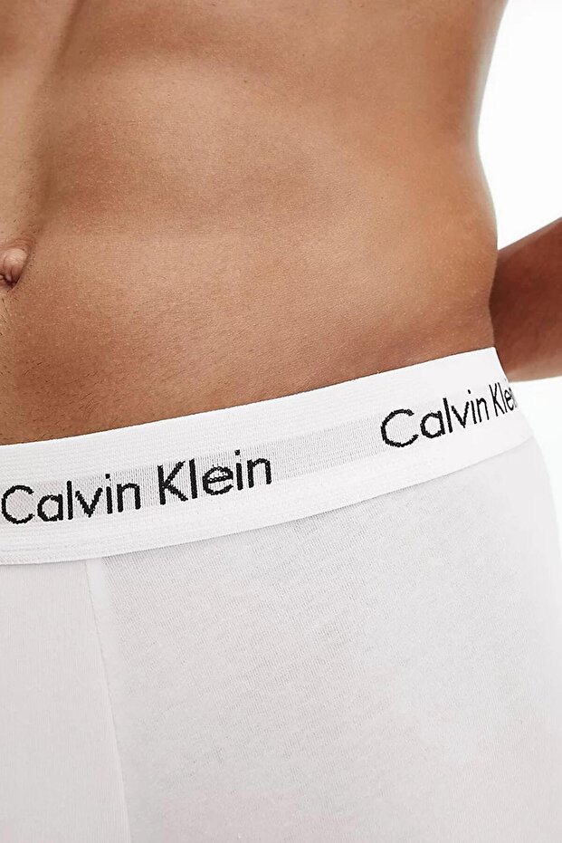 Low Rise Erkek 3Lü Boxer Beyaz - 4