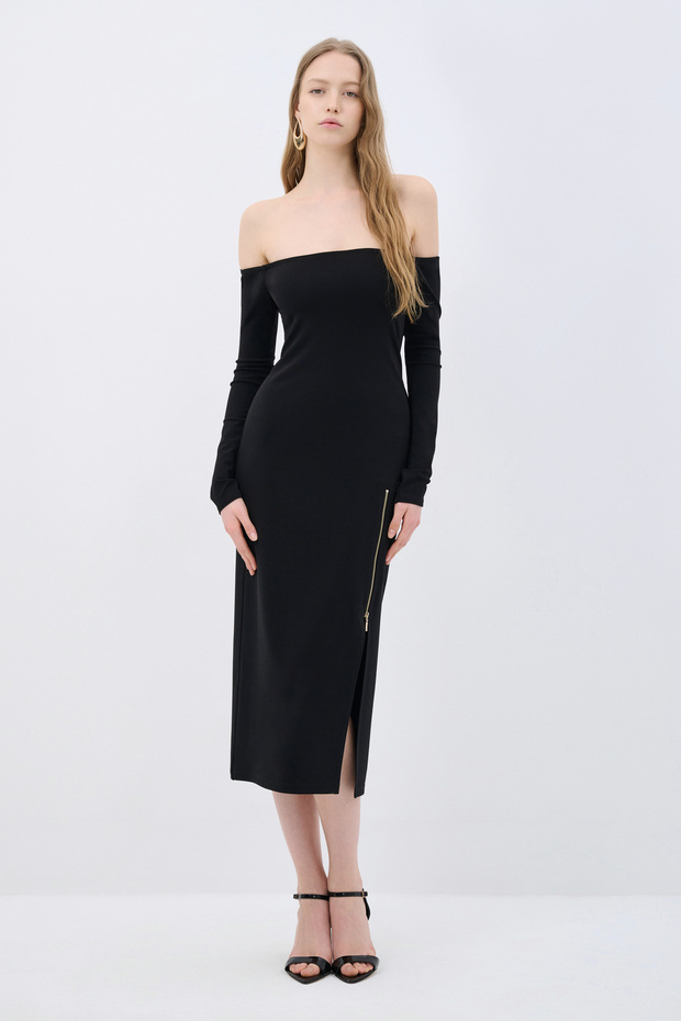 Fermuarlı Elbise - 1