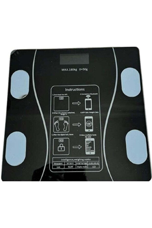 Body Fat Scale BMI Scale Digital Bathroom Scale Electronic Weight Scale with LCD Display Scr - 1