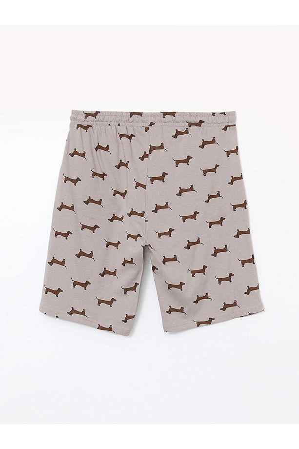 Standart Kalıp Erkek Pijama Alt Şort (S5) - 2
