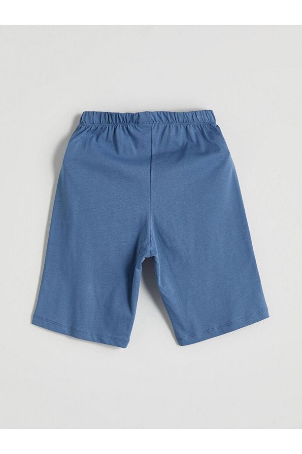 LCW Kids Bisiklet Yaka Erkek Çocuk Şortlu Pijama Takımı (S5) - 7