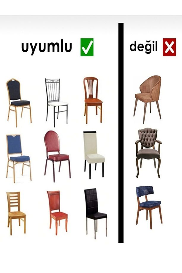 Yüksek Kaliteli Sandalye Örtüsü Sandalye Kılıfı (1ADET) - 4