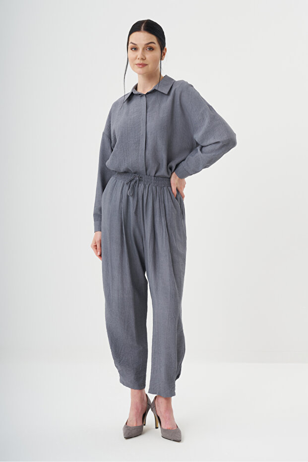 Kadın Gömlek Detaylı Basic Takım 8532 - 5