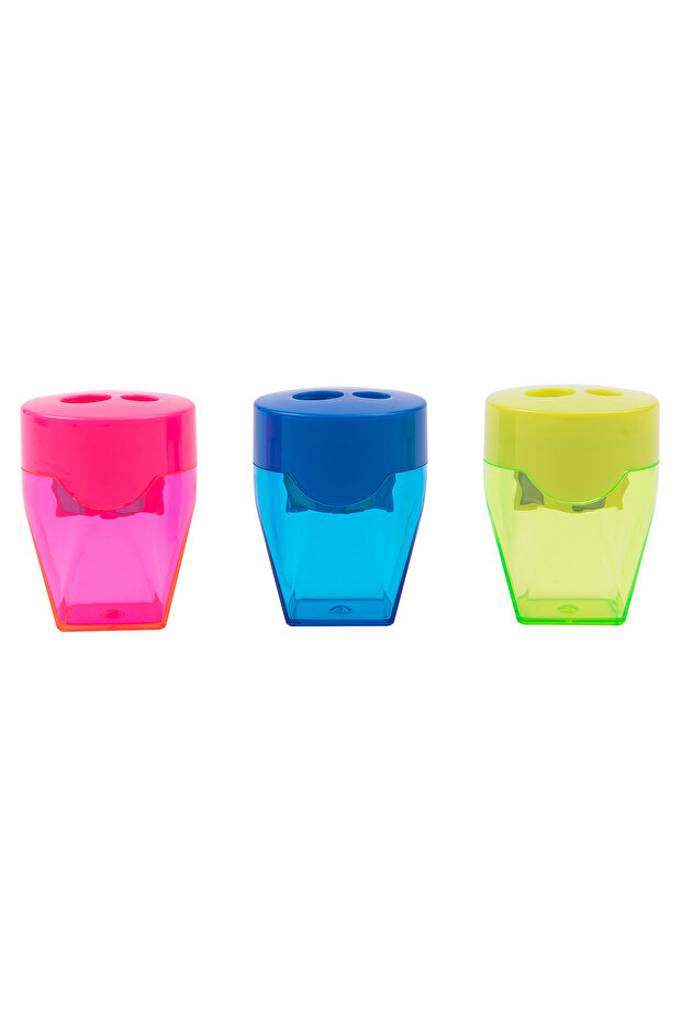 Double Plastic Sharpener with Container Deli - 1