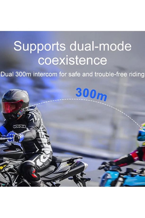 Y20 Max Motosiklet Bluetooth 5.3 Kask Intercom 2 Kişi 300 Metre Eşleşme Özellikli - 5