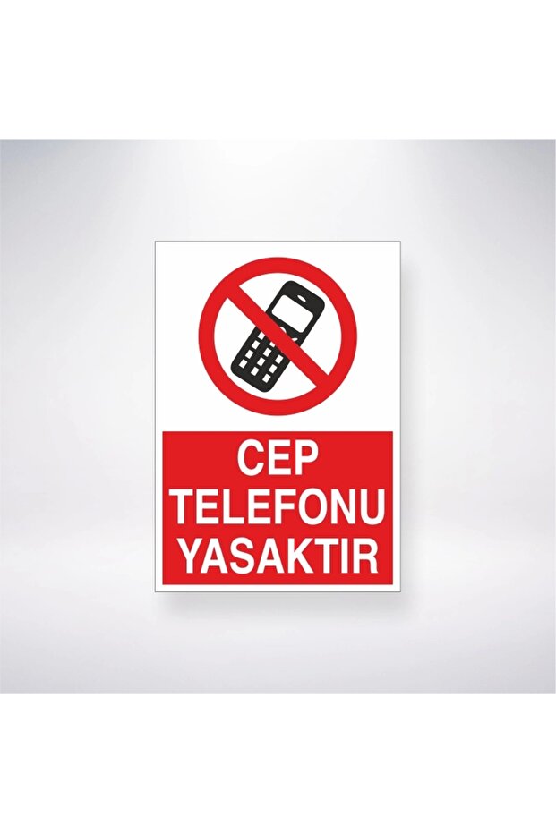 Mobile Phone Prohibited Sticker 20X28 cm