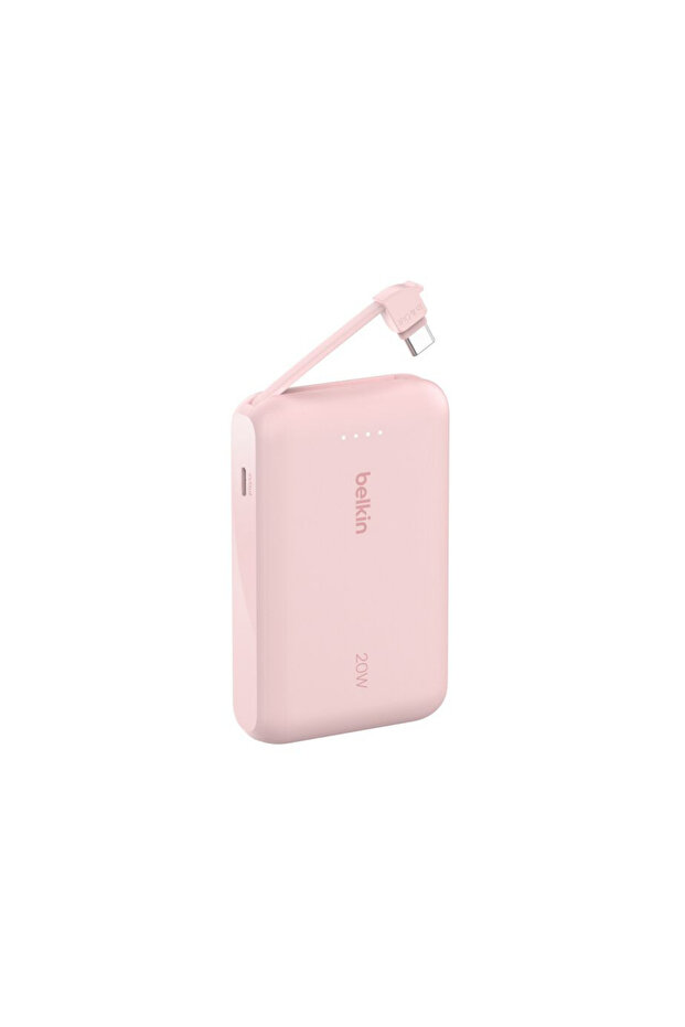 Belkin BoostCharge Powerbank, Entegre Type-C Kablolu 10K PD 20W - 1