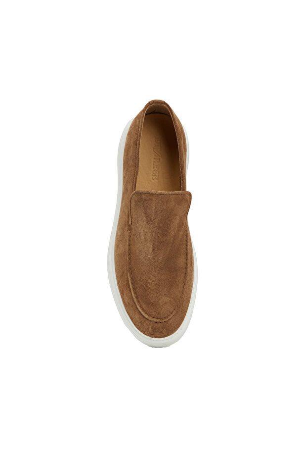 Taba Erkek Süet Loafer - 4