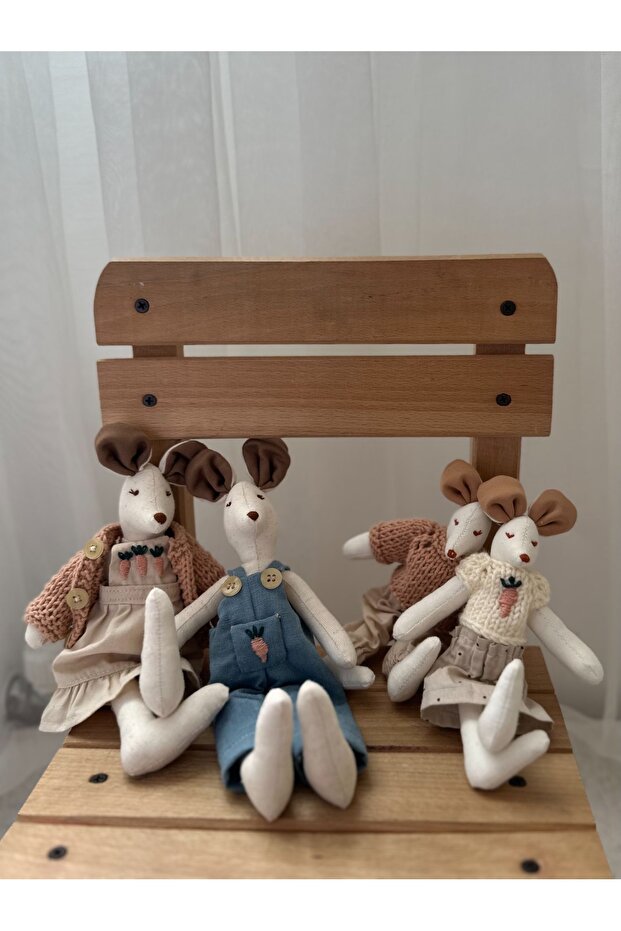 Sevimli aile fare oyuncak seti - 3