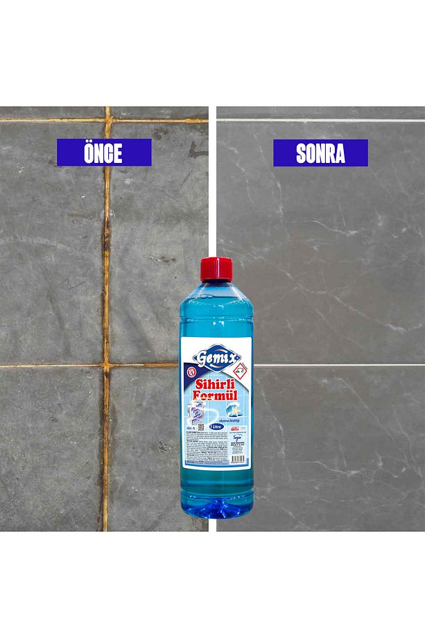 Gemix Derz Temizleyici Sihirli Formül Mavi Su 750 ml + 1000 ml - 3
