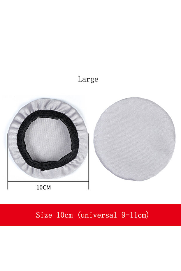 gray Large Reusable Hygienic Universal Soft Washable Headphones Elastic Protective Dust Proof Earpad