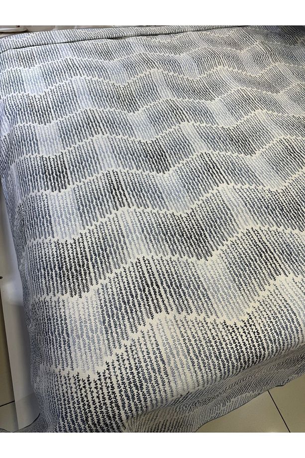Delta Desen Baskılı 150x240 Cm. Tek Kişilik Tek Pike - Mavi - 6