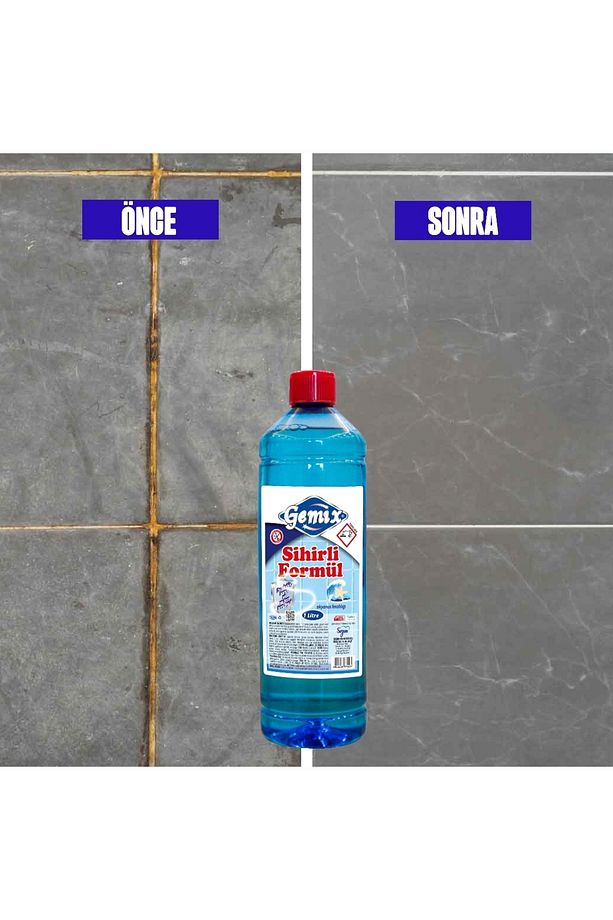 Gemix Sihirli Formül Fayans Duşakabin Tuvalet Ve Derz Temizleyici 1lt - 5