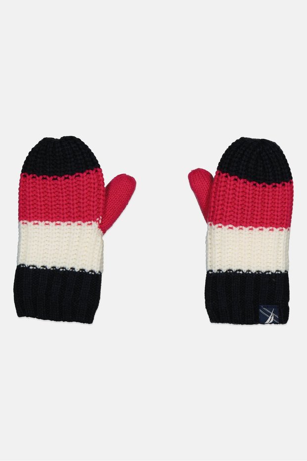Kids Girl Colorblock Gloves, Pink