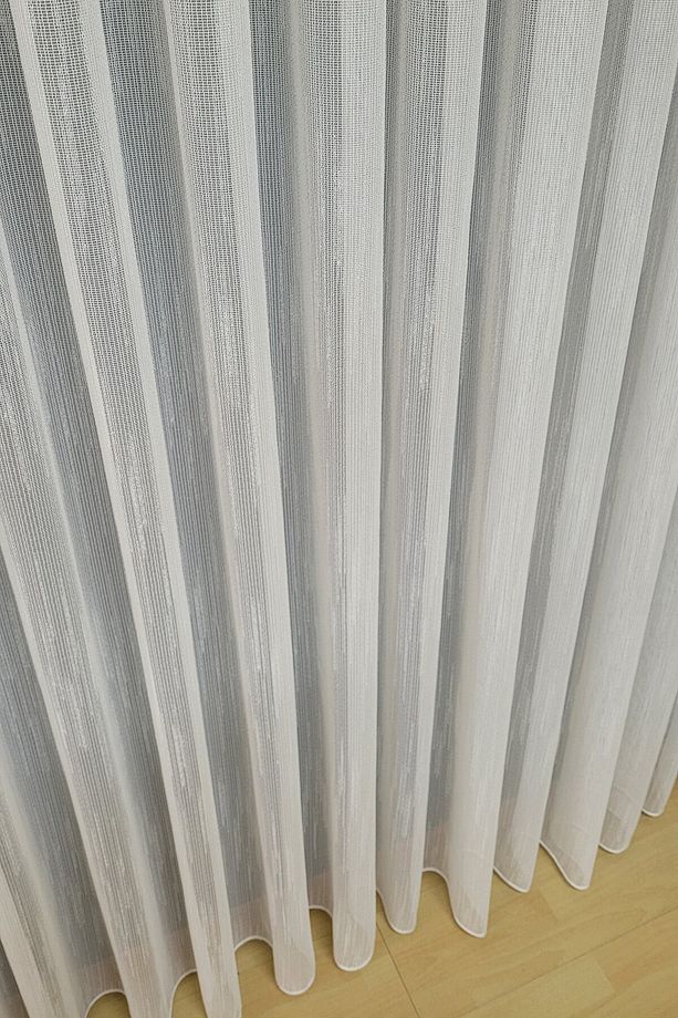 Çelik Hasır Tül Ütü İstemez Kırışmaz (1/3 SIK PİLE) Pileli Lüks Kalite - 3