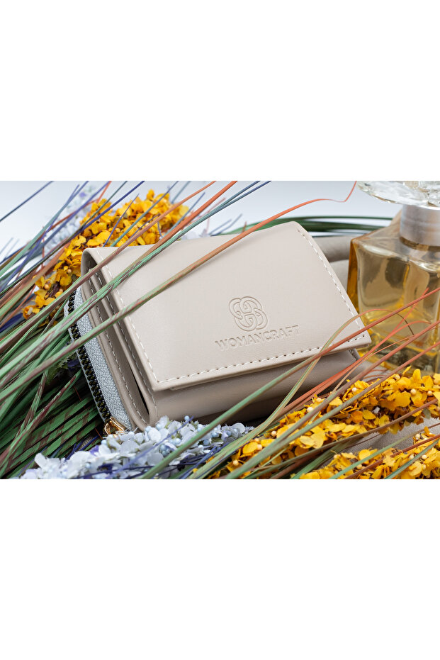Women's Wallet with Zipper Paper and Coin Compartment