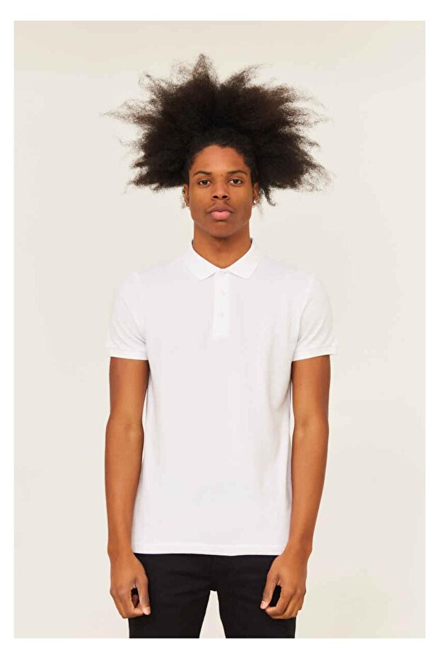4613 Men's Large Size Polo Neck T-Shirt