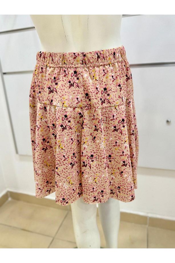 volanlı kız şort etek /volanlı çiçek desen mini şortlu etek/ mini yazlık şort etek - 6