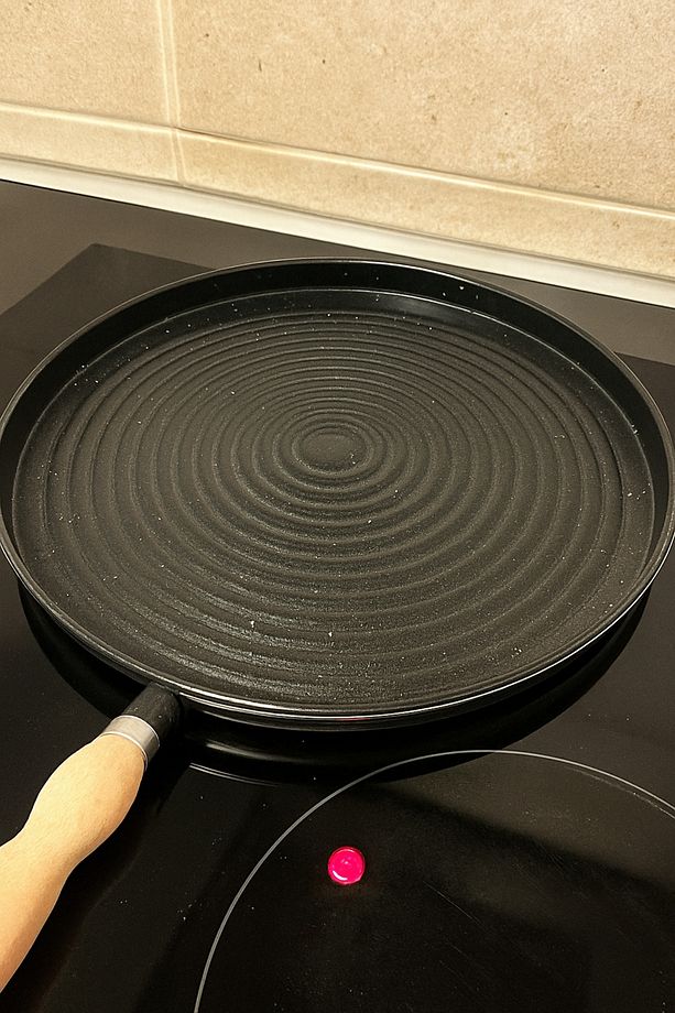 Granit Tek Taraflı Gözleme Bazlama Krep Tavası 36cm - 1