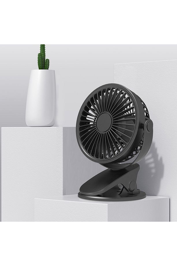 3 Kademe Şarjlı Mandallı 360° Taşınabilir Fan Vantilatör JH-006 - 2
