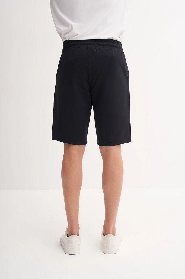 Slim Fit Dar Paça Likralı Örme Bermuda Şort 6082 - 4