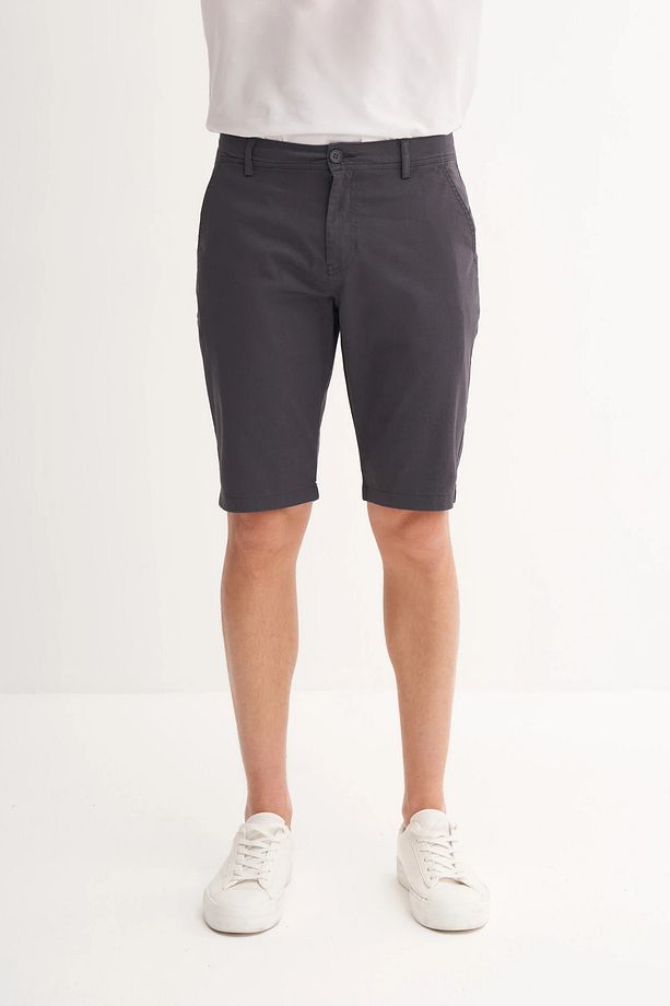 Regular Fit Gabardin Bermuda Şort 6001 - 2
