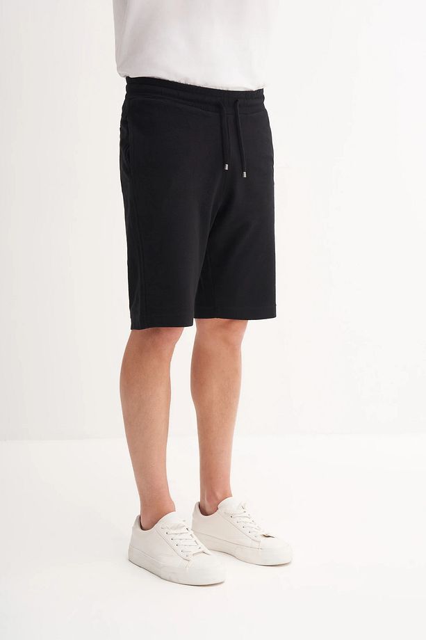 Slim Fit Dar Paça Dokulu Pamuklu Bermuda Şort 6069 - 2