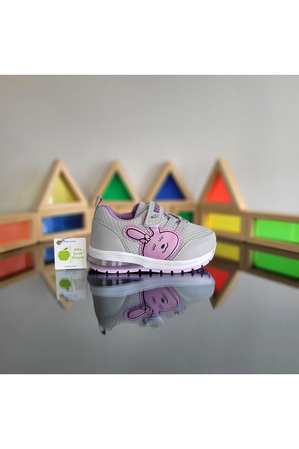 Işıklı Anatomik Memory Foam Hafif Rahat Yumuşak Unisex Bebe İlkadım Kız Çocuk Sneaker Spor Ayakkabı - 3