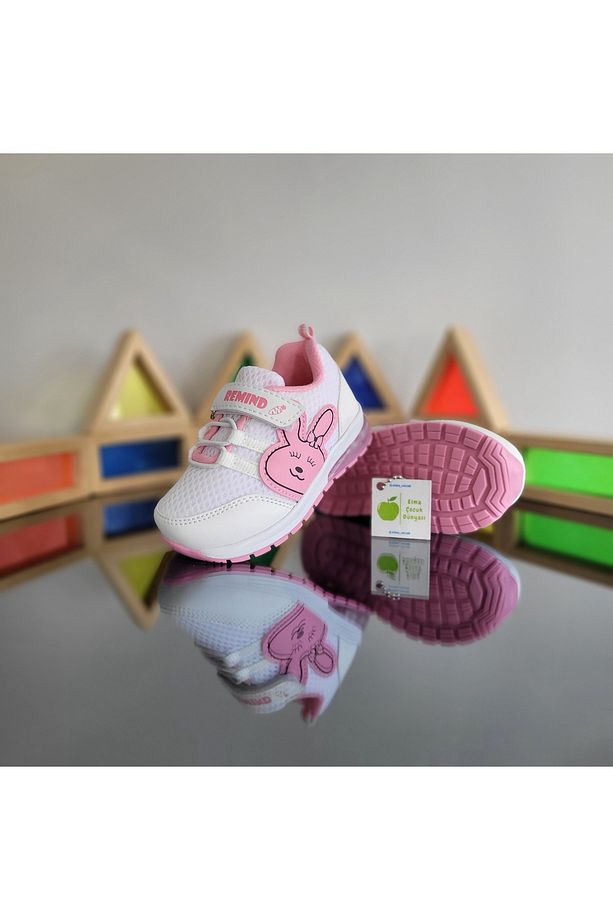 Işıklı Anatomik Memory Foam Hafif Rahat Yumuşak Unisex Bebe İlkadım Kız Çocuk Sneaker Spor Ayakkabı - 4