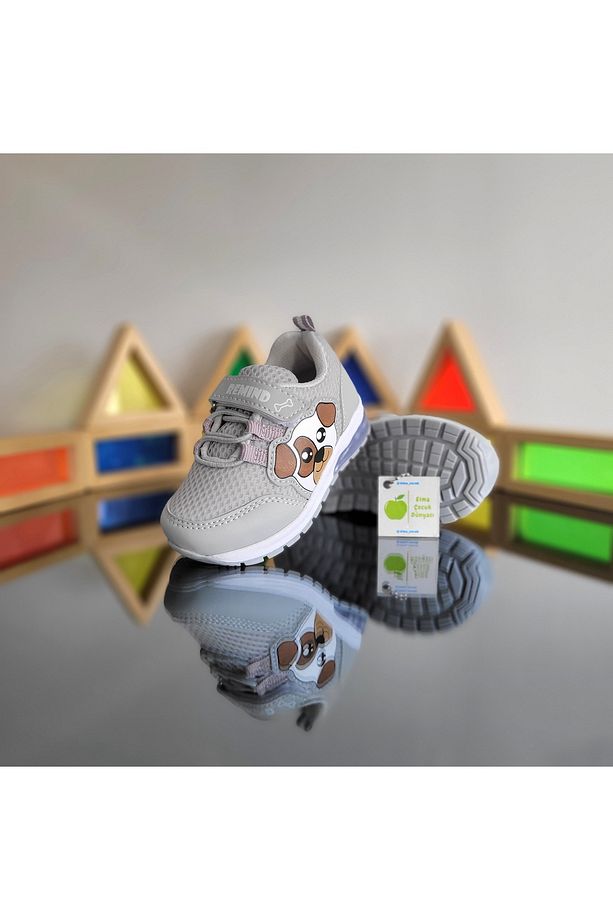 Işıklı Anatomik Memory Foam Hafif Rahat Yumuşak Unisex Bebe İlkadım Çocuk Sneaker Spor Ayakkabı - 4
