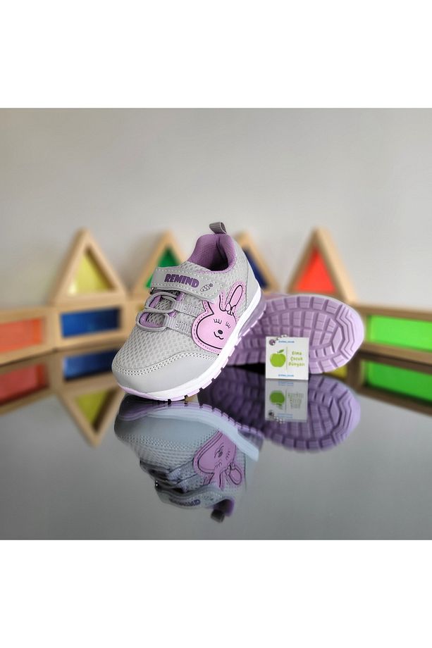 Işıklı Anatomik Memory Foam Hafif Rahat Yumuşak Unisex Bebe İlkadım Kız Çocuk Sneaker Spor Ayakkabı - 4