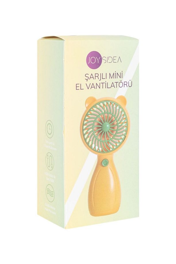 FN-60 Şarjlı Mini El Vantilatörü | Taşınabilir Sessiz Fan | Yeşil - Sarı - Pembe Renk - 7