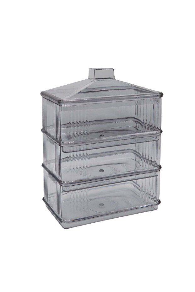 3-piece multi-use plastic food containers with lids