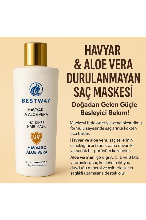 Leave-In Hair Mask with Caviar and Aloe Vera