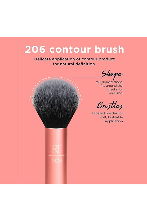 مجموعة فرش مكياج الأساس الخالية من العيوب من ريل تك، Rt1533 - 4