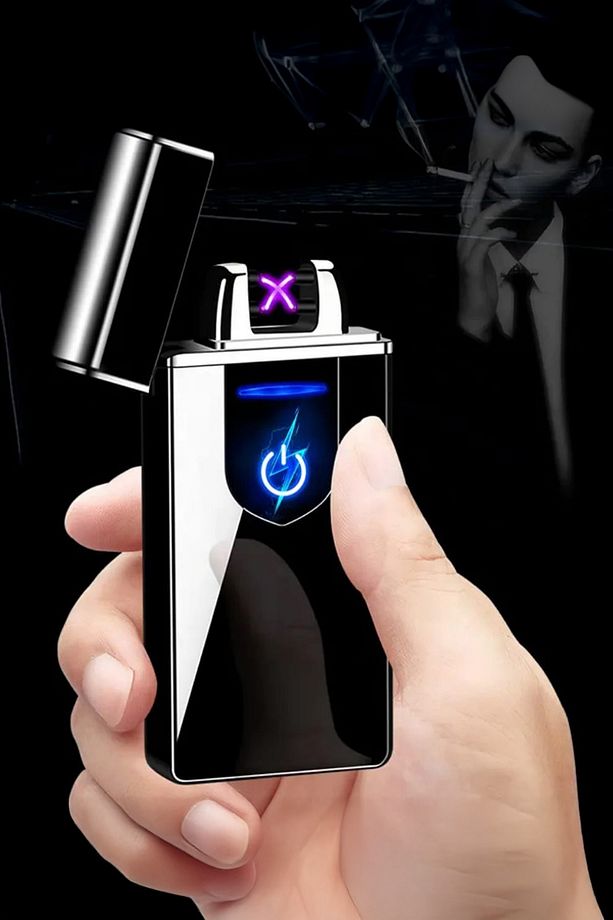 K21 Usb Şarjlı 2 Ark Alevsiz Çakmak -New Style - 3