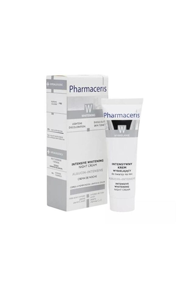 W Albucin Intensive Night Cream 30ml, Reduces Age Spots and Dark Marks after Aging